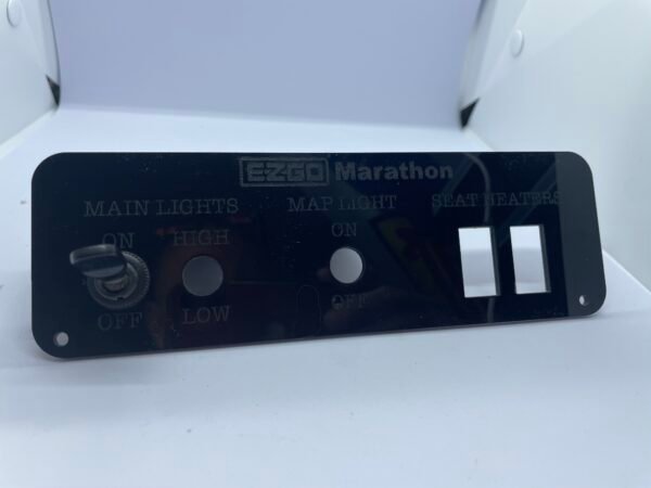 EZGO Marathon (other models likely, just have to measure the space) Dash switch plate